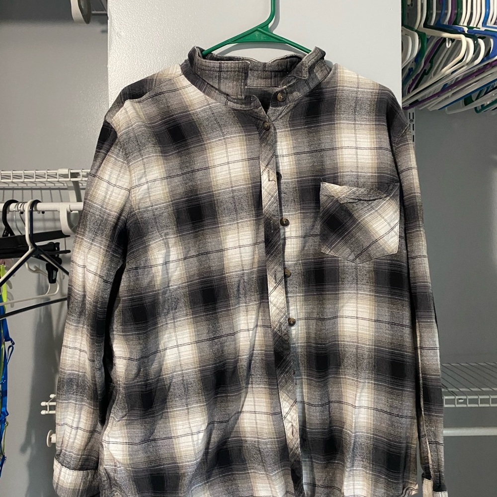 Plaid Button Down Shirt for Women